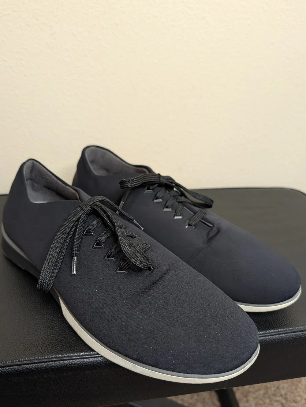 Muroexe Atom Black‎ Stretch Lace-Up Sneakers Men's 10 Made in Spain